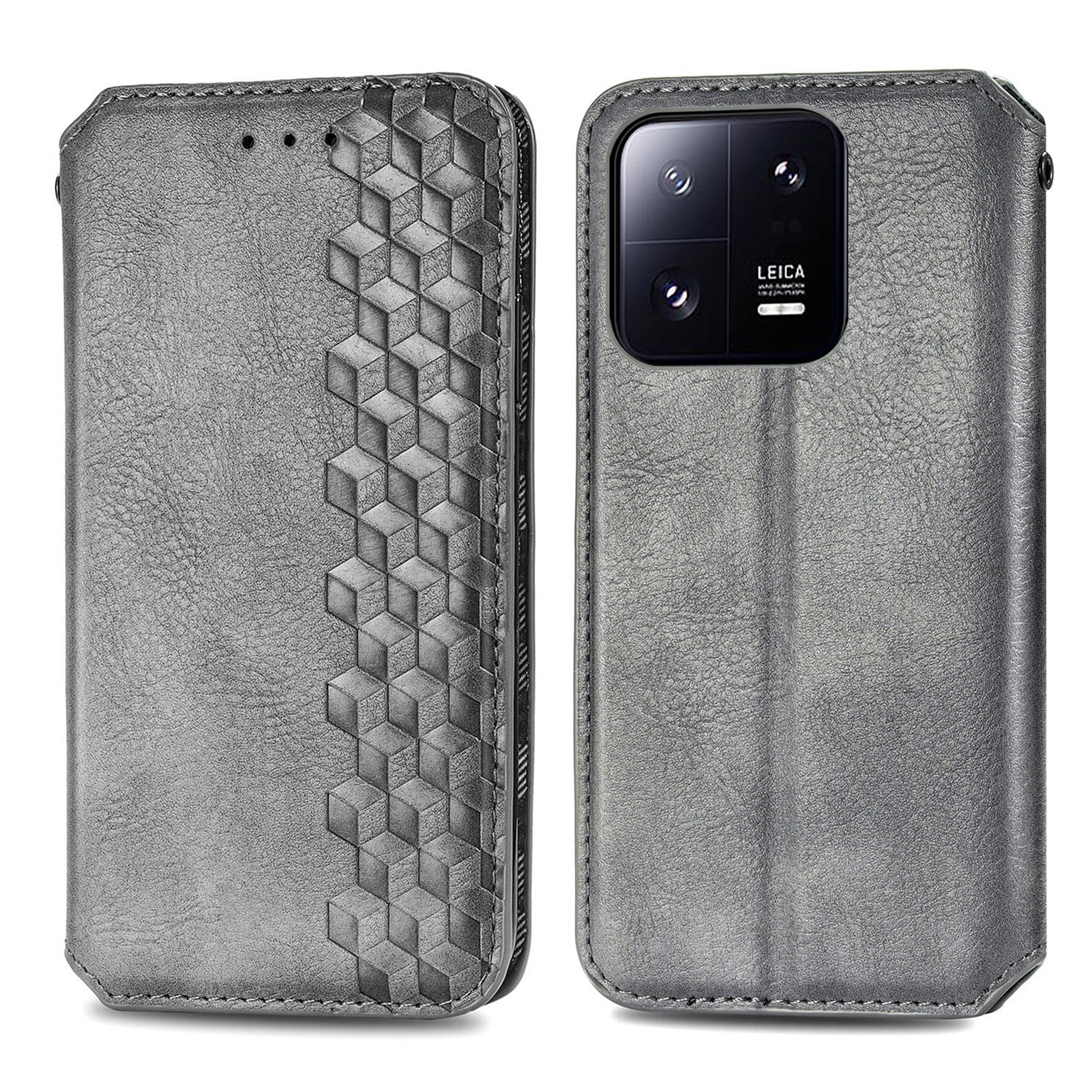 For Xiaomi 13 Pro 5G Rhombus Imprinted Wallet Phone Case PU Leather Stand Magnetic Auto Closing Cover For Xiaomi 13 Pro 5G Rhombus Imprinted Wallet Phone Case PU Leather Stand Magnetic Auto Closing Cover